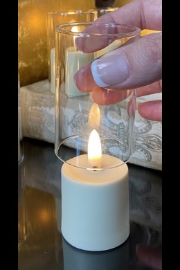 OUT OF STOCK  SET OF 16 GLASS CYLINDERS FOR RADIANCE VOTIVES [478312]